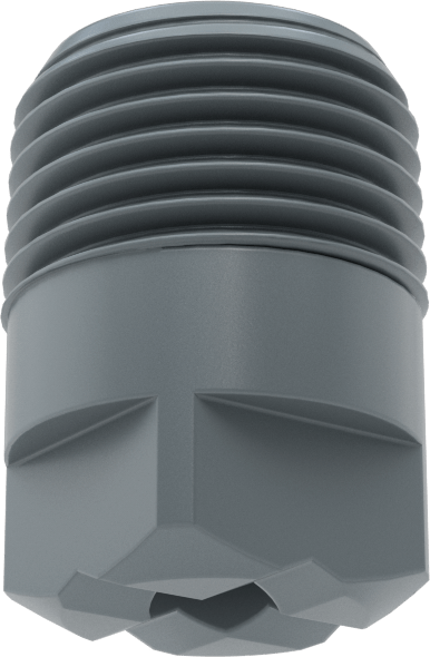 Kare Desenli Püskürtme Memesi, PVC Plastik, 1/2 NPT Erkek, 20 PSI'da 6,8 gpm