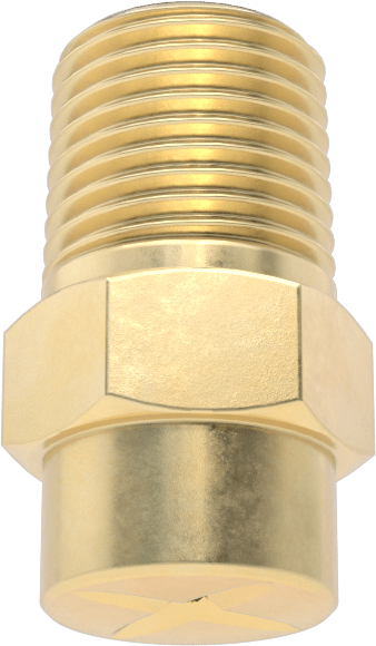 Kare Desenli Püskürtme Memesi, Pirinç, 1/8 NPT Erkek, 0,5 gpm 20 PSI'da