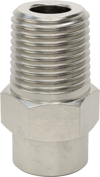 Kare Desenli Püskürtme Memesi, 303 Paslanmaz Çelik, 1/8 NPT Erkek, 20 PSI'da 0,8 gpm