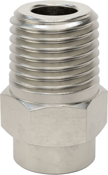 Kare Desenli Püskürtme Memesi, 303 Paslanmaz Çelik, 1/4 NPT Erkek, 20 PSI'da 1,7 gpm