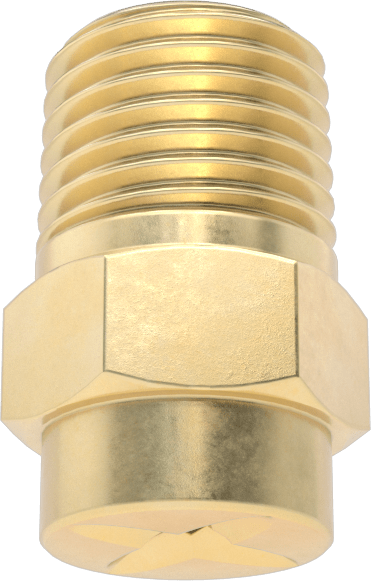 Kare Desenli Püskürtme Memesi, Pirinç, 1/4 NPT Erkek, 20 PSI'da 1,4 gpm