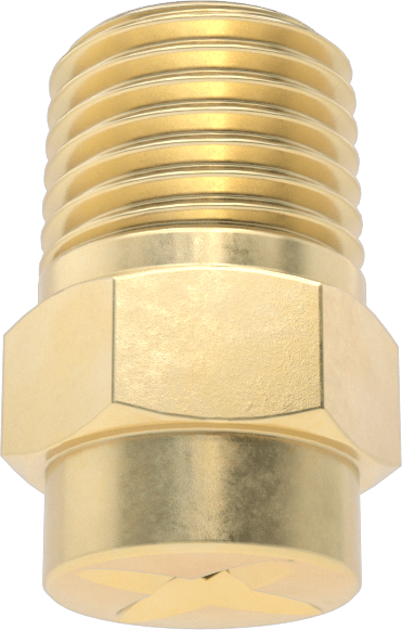 Kare Desenli Püskürtme Memesi, Pirinç, 1/4 NPT Erkek, 20 PSI'da 1,9 gpm