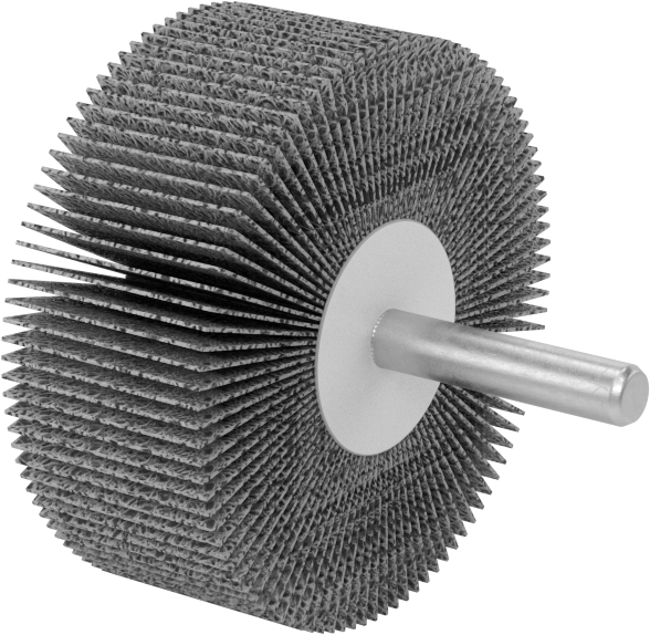 Zımpara Kanatlı Tekerlek, Saplı, Soğuk Zımparalama, 120 Kum, 2-1/2" Çap