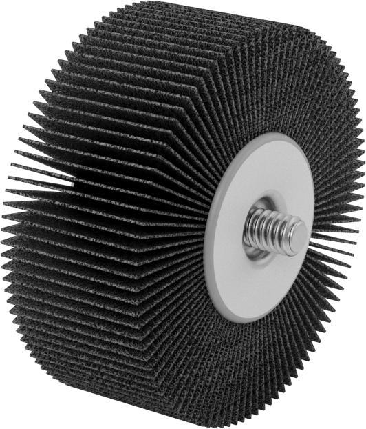 Zımpara Kanatlı Tekerlek, Dişli Saplamalı, Soğuk Zımparalama, 80 Kum, 2-1/2" Çap