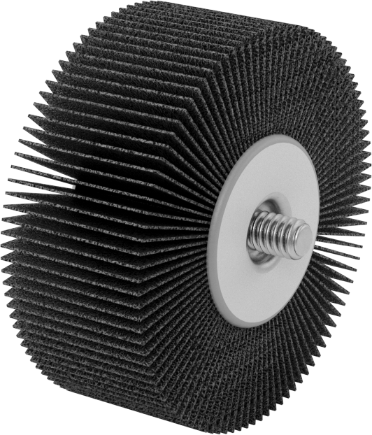 Zımpara Kanatlı Tekerlek, Dişli Saplamalı, Soğuk Zımparalama, 120 Kum, 2-1/2" Çap