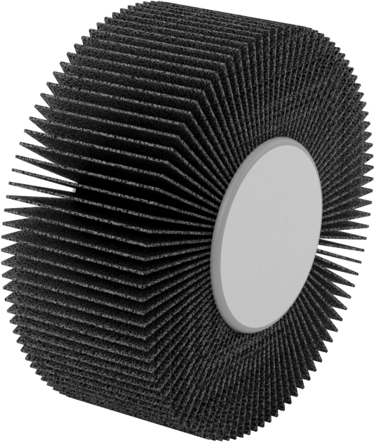 Zımpara Kanatlı Tekerlek, Dişli Saplamalı, Soğuk Zımparalama, 120 Kum, 2-1/2" Çap