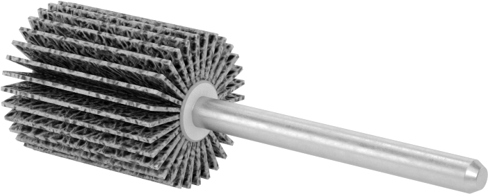 Zımpara Kanatlı Tekerlek, Pürüzlü Yüzey için Şaft, 60 Kum, 5/8" Çap, 3/4" Genişlik