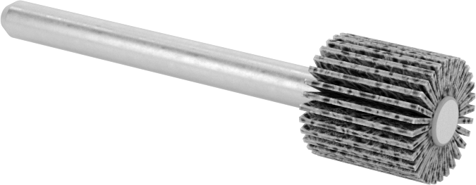 Zımpara Kanatlı Tekerlek, Pürüzsüz Sonuç için Şaftlı, 120 Kum, 3/8" Çap, 3/8" Genişlik
