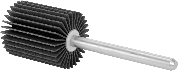 Zımpara Kanatlı Tekerlek, Pürüzsüz Sonuç için Şaftlı, 120 Kum, 5/8" Çap, 3/4" Genişlik