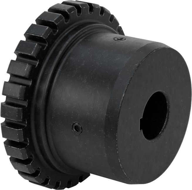 Şok Emici Esnek Mil Kaplini, Göbek, 5-1/8" Toplam Uzunluk, 4-3/32" OD, Martin Serisi 1060T