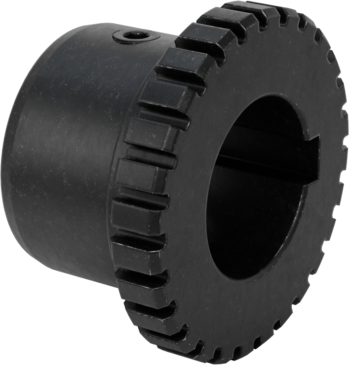 Şok Emici Esnek Mil Kaplini, Göbek, 7-1/8" Uzunluk, 5-19/32" OD, 1080T Serisi