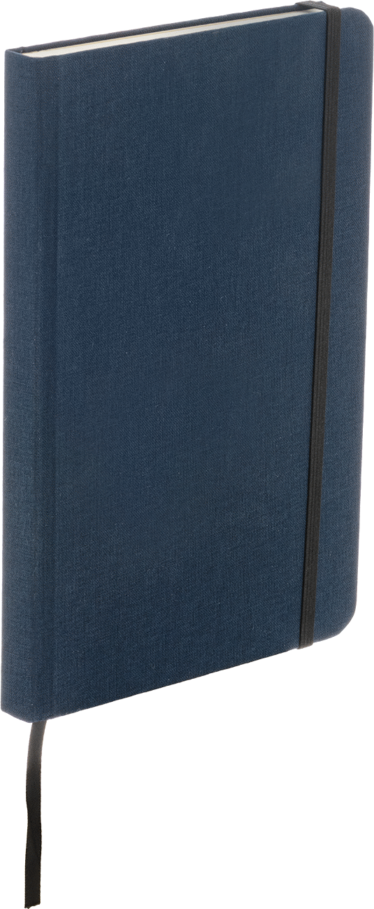 Defter, Izgara Desenli, 5-1/4“ Genişlik x 8-1/4” Uzunluk, Koyu Mavi