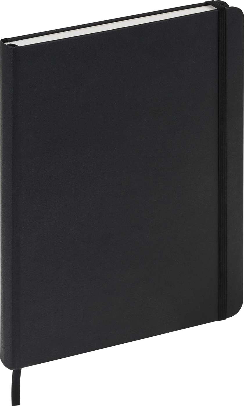 Defter, Izgara Desenli, 7“ Genişlik x 9” Uzunluk, Siyah