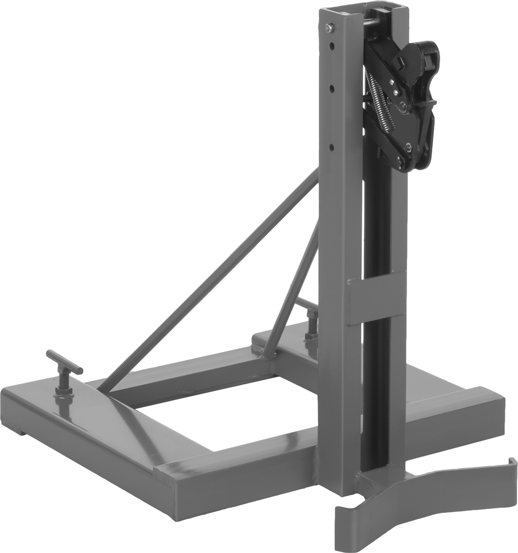 Top-Grip Çatal Montajlı Tambur Tutucu, 1 Konteyner için, 1000 lbs. Kapasite