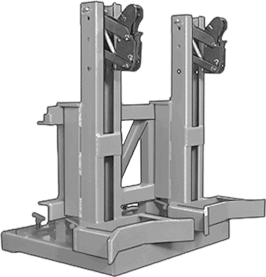 Top-Grip Çatal Montajlı Tambur Tutucu, 2 Kap için, 1000 lbs. Varil Başına Kapasite