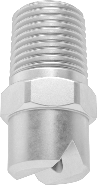 Düz Püskürtme Nozulu, Pirinç, 1/8 NPT Erkek, 20 PSI'da 2,1 gpm