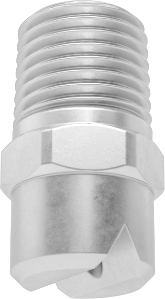 Düz Püskürtme Nozulu, Pirinç, 1/4 NPT Erkek, 20 PSI'da 2,8 gpm