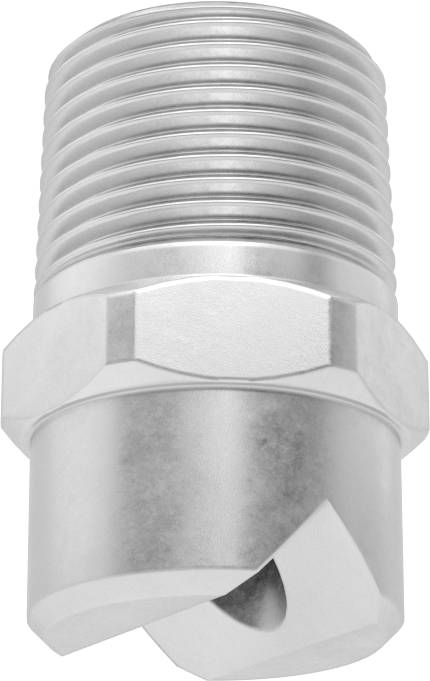 Düz Püskürtme Nozulu, Pirinç, 1 NPT Erkek, 20 PSI'da 28,3 gpm