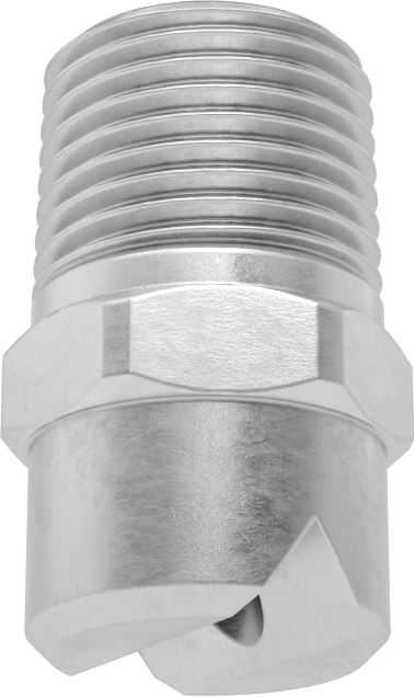 Düz Püskürtme Nozulu, 303 Paslanmaz Çelik, 1/2 NPT Erkek, 20 PSI'da 8,4 gpm