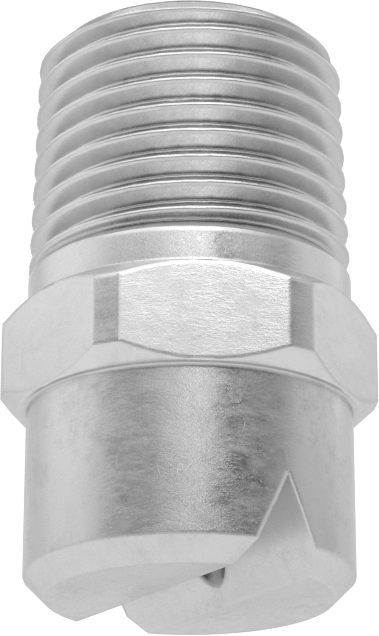 Düz Püskürtme Nozulu, 303 Paslanmaz Çelik, 1/2 NPT Erkek, 20 PSI'da 4,2 gpm