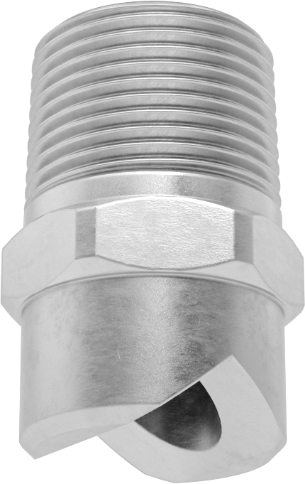 Düz Püskürtme Nozulu, 303 Paslanmaz Çelik, 1 NPT Erkek, 53 gpm @ 20 PSI