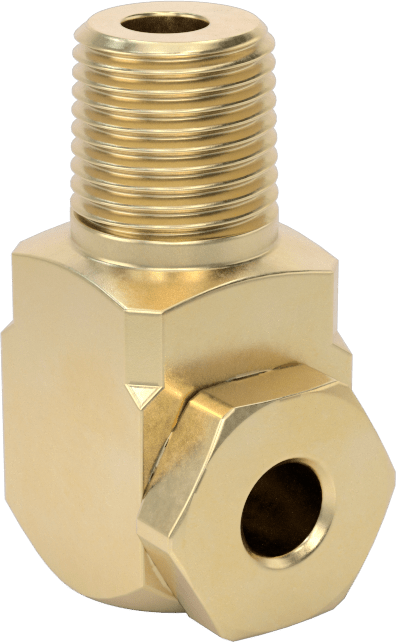 Pirinç Dik Açı İçi Boş Konik Püskürtme Nozulu, 1/8 NPT Erkek, 20 PSI'da 1,4 gpm