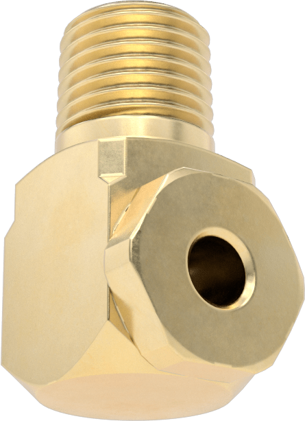 Pirinç Dik Açı İçi Boş Konik Püskürtme Nozulu, 1/4 NPT Erkek, 20 PSI'da 2,1 gpm