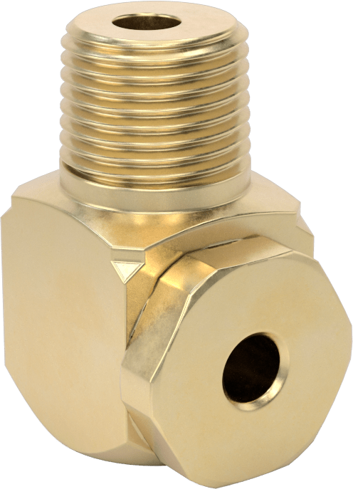 Pirinç Dik Açı İçi Boş Konik Püskürtme Nozulu, 1/2 NPT Erkek, 20 PSI'da 3,5 gpm