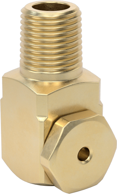 Pirinç Dik Açı İçi Boş Konik Püskürtme Nozulu, 1/8 NPT Erkek, 0,2 gpm 20 PSI'da