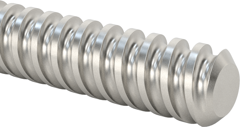 Bilyalı Vida, Hızlı Hareket, 1-1/2"-2 Diş, 2 Diş Başlangıcı, 8 Fit Uzunluk