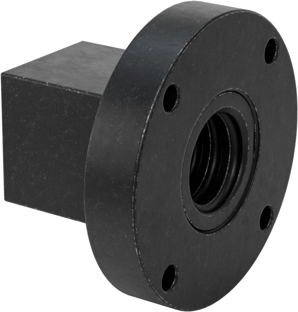 Flanşlı Top Somun, 1"-4 Sol Dişli Boyutu, 2-5/8" Uzunluk