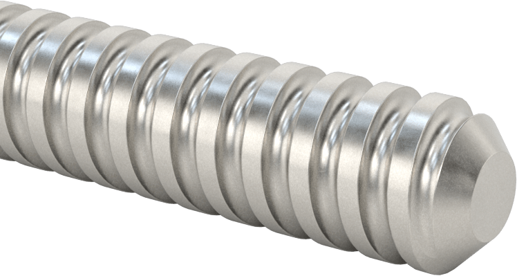 Bilyalı Vida, Sağ El, 5/8"-5 Diş Boyutu, 4 Fit Uzunluk