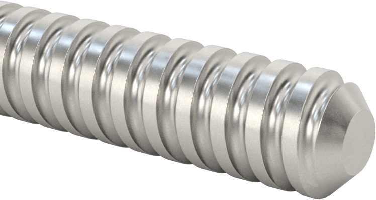 Bilyalı Vida, Sağ El, 5/8"-5 Diş Boyutu, 5 Fit Uzunluk
