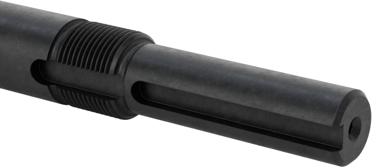 Bilyalı Vida, Bir adet İşlenmiş Uç ile, 5/8"-5 Diş Boyutu, 4 Fit Uzunluk