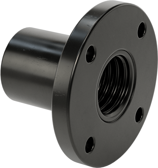 Flanşlı Top Somun, 1-1/2"-4 Sağ Diş Boyutu, 3-1/32" Uzunluk