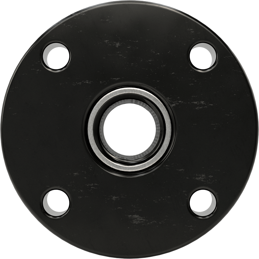 Bilyalı Vida, Flanşlı Top Somun, 5/8"-5 Sağ Diş Boyutu, 1-47/64" Uzunluk