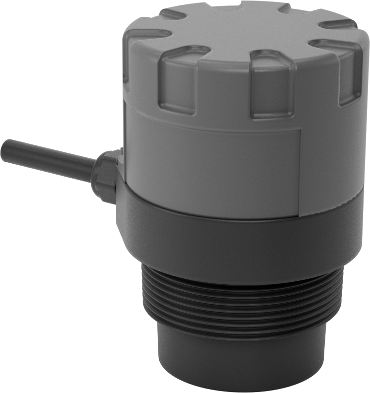 Ultrasonik Sıvı Seviye Transmitteri, Ultrasonik, 2 NPT Erkek, 4" ila 9-3/4 Fit Sıvı için