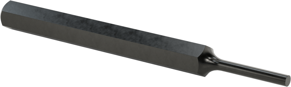 Pim Çıkarma Zımbası, Düz Tutamak, 1-1/4“ Uzunlukta, 3/16” ve 5 mm Çapında Pimler için