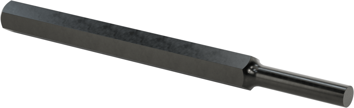 Pim Çıkarma Zımbası, Düz Tutamak, 2-1/4“ Uzunlukta 1/2” ve 13 mm Çaplı Pimler için