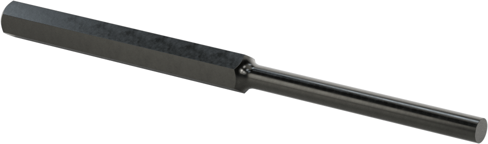 Pim Çıkarma Zımbası, Düz Tutamak, 2-5/8“ uzunluğunda, 1/4” ve 6,5 mm çapında pimler için