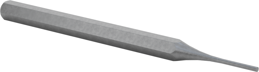 Pim Çıkarma Zımbası, Düz Tutamak, 3/4“ uzunluğunda, 1/16” ve 1,5 mm çapında pimler için