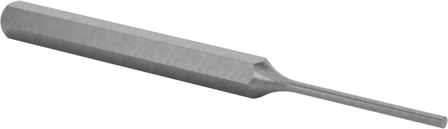 Pim Çıkarma Zımbası, Düz Tutamak, 1-1/4“ uzunluğunda, 3/32” ve 2,5 mm çapında pimler için