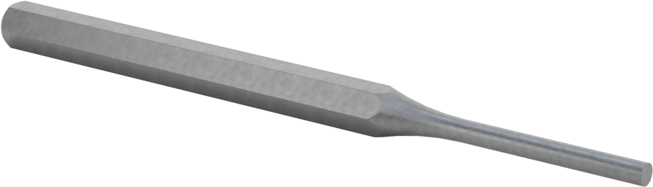 Pim Çıkarma Zımbası, Düz Tutamak, 1-1/2“ Uzunluk 5/32” ve 4 mm Çaplı Pimler