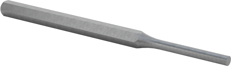 Pim Çıkarma Zımbası, Düz Tutamak, 1-1/2“ Uzunlukta 3/16” ve 5 mm Çaplı Pimler için