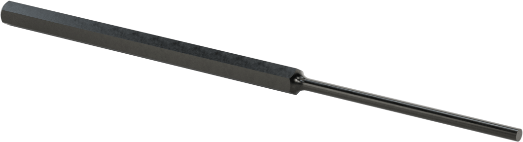 Pim Çıkarma Zımbası, Düz Tutamak, 3“ Uzunluk, 5/32” ve 4 mm Çaplı Pimler için