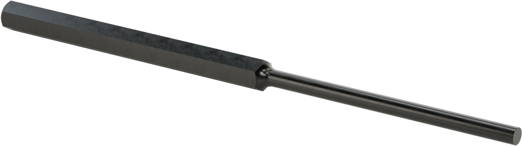 Pim Çıkarma Zımbası, Düz Tutamak, 3-1/2“ Uzunlukta 7/32” ve 5,5 mm Çaplı Pimler için