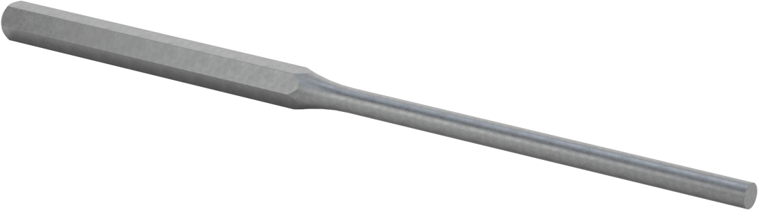 Pim Çıkarma Zımbası, Düz Tutamak, 4-1/4“ uzunluğunda 1/4” ve 6,5 mm çaplı pimler için