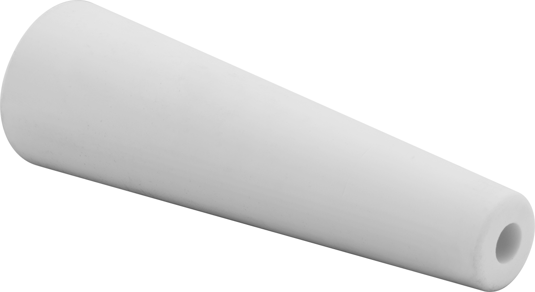 Aşındırıcı Püskürtme Tabancaları için Nozul, Akış Püskürtmeli Konik, 1/8“ iç çap x 5/8” dış çap uç
