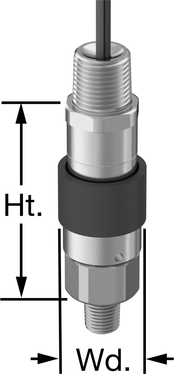 Basınç Şalteri, Kompakt, Tel Uçları, 1/4 NPT, 100-1500 PSI Ayar Noktası