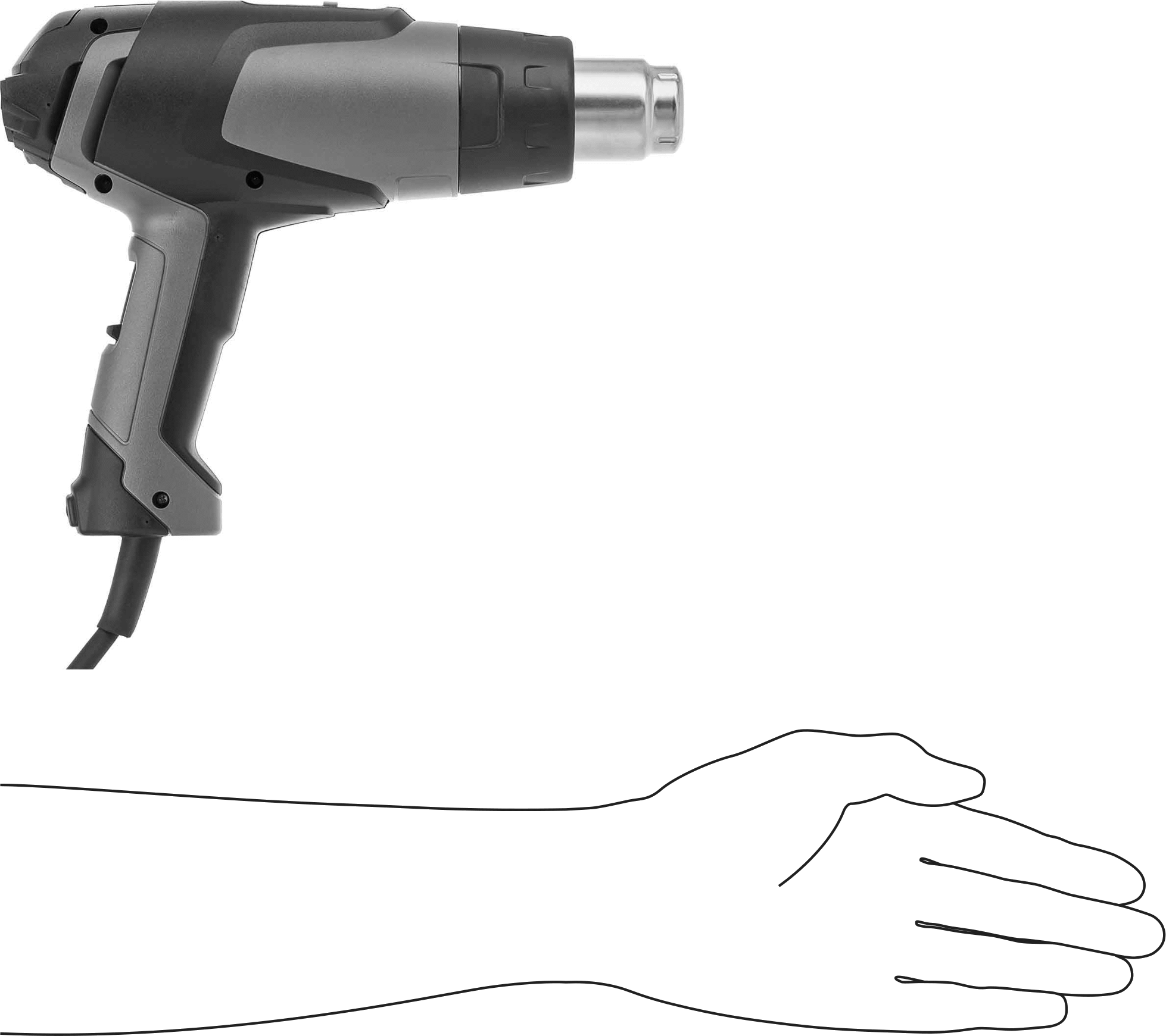 Isı Tabancası, Tabanca Stili, 120V AC, Dokuz sıcaklık ayarı